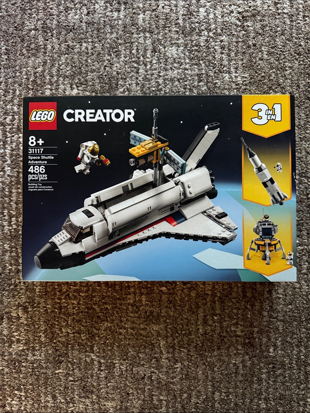 Lego Creator 31117 3 in 1 Space Shuttle Adventure - Brand New Factory Sealed!